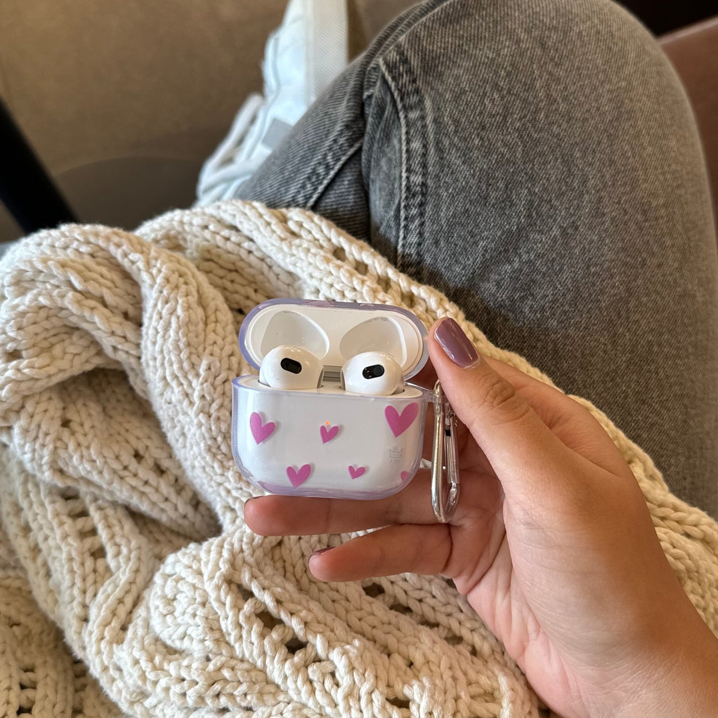AirPods Cases Corazones Rosados