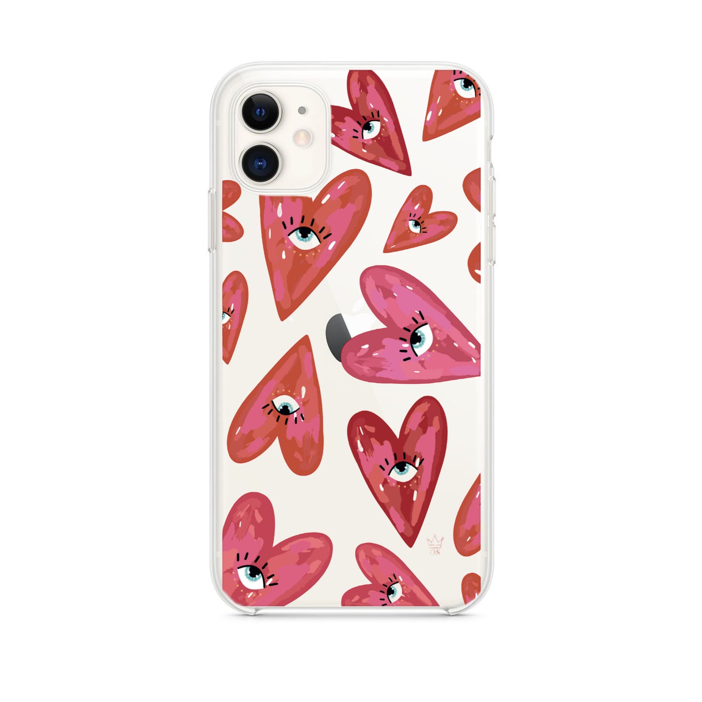 Case Corazones Rojos