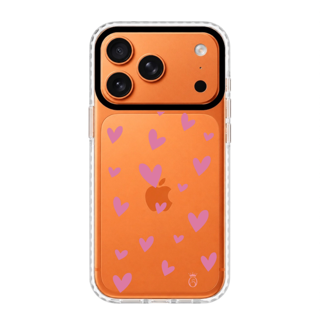Case Corazones Rosados