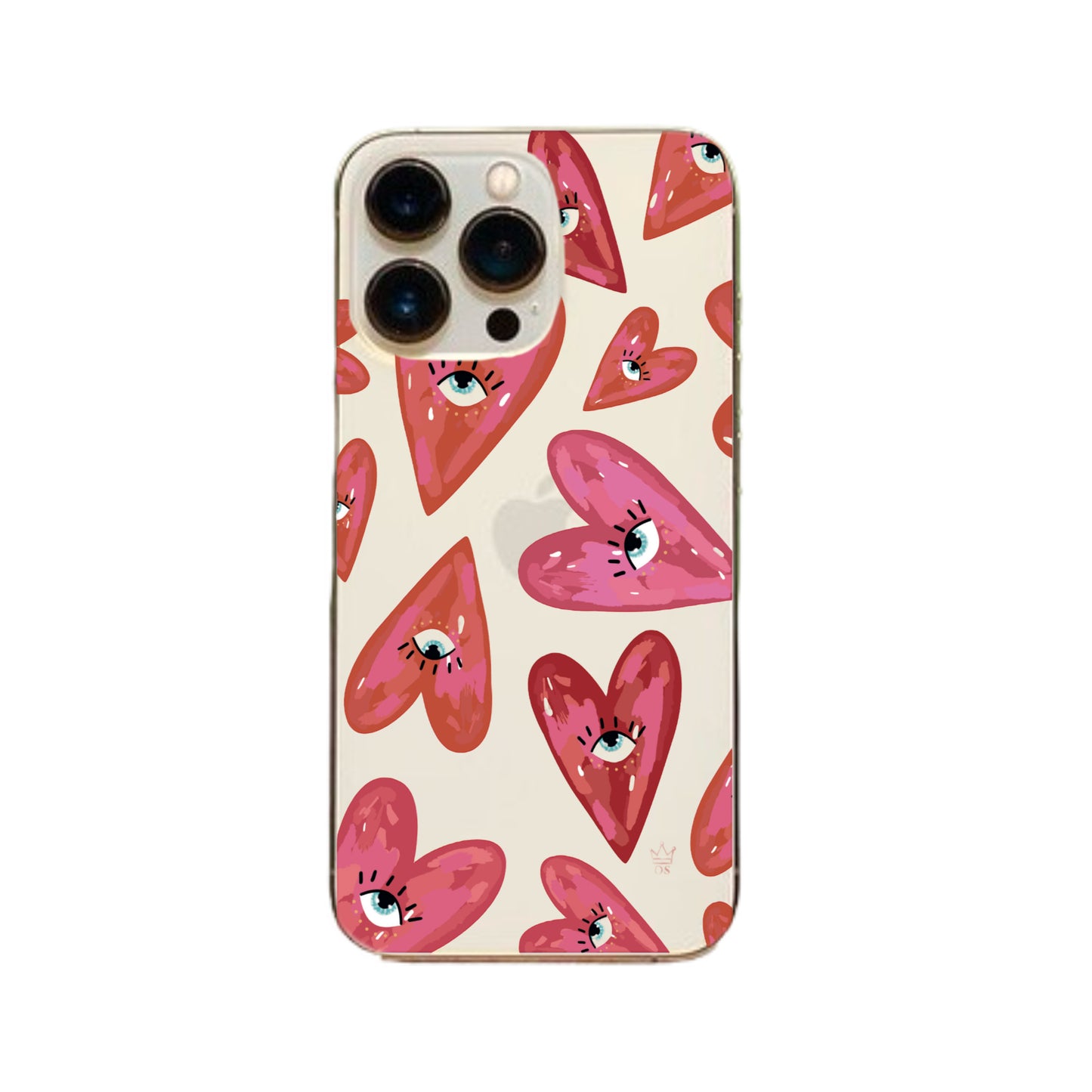 Case Corazones Rojos