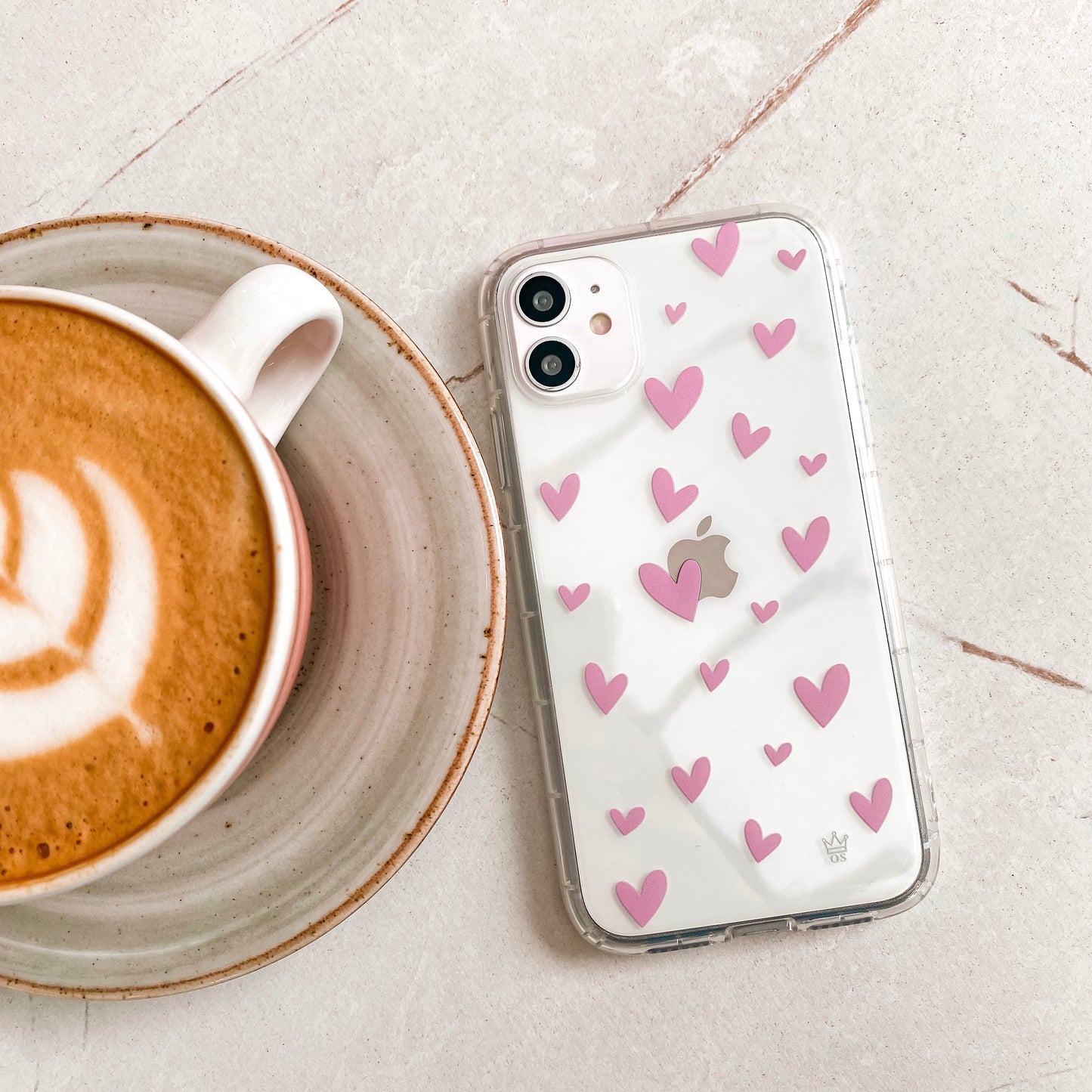 Case de Corazones Rosados