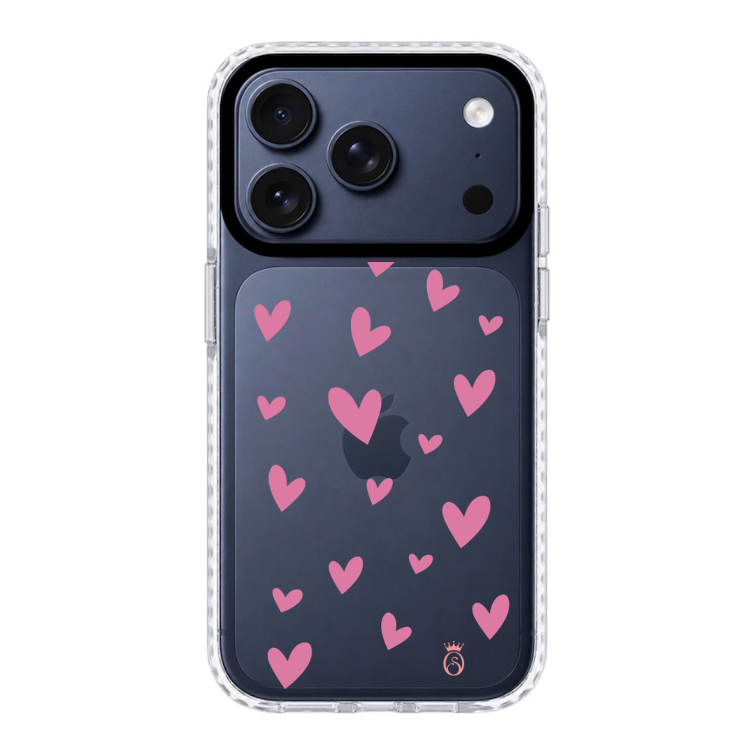 Case Corazones Rosados