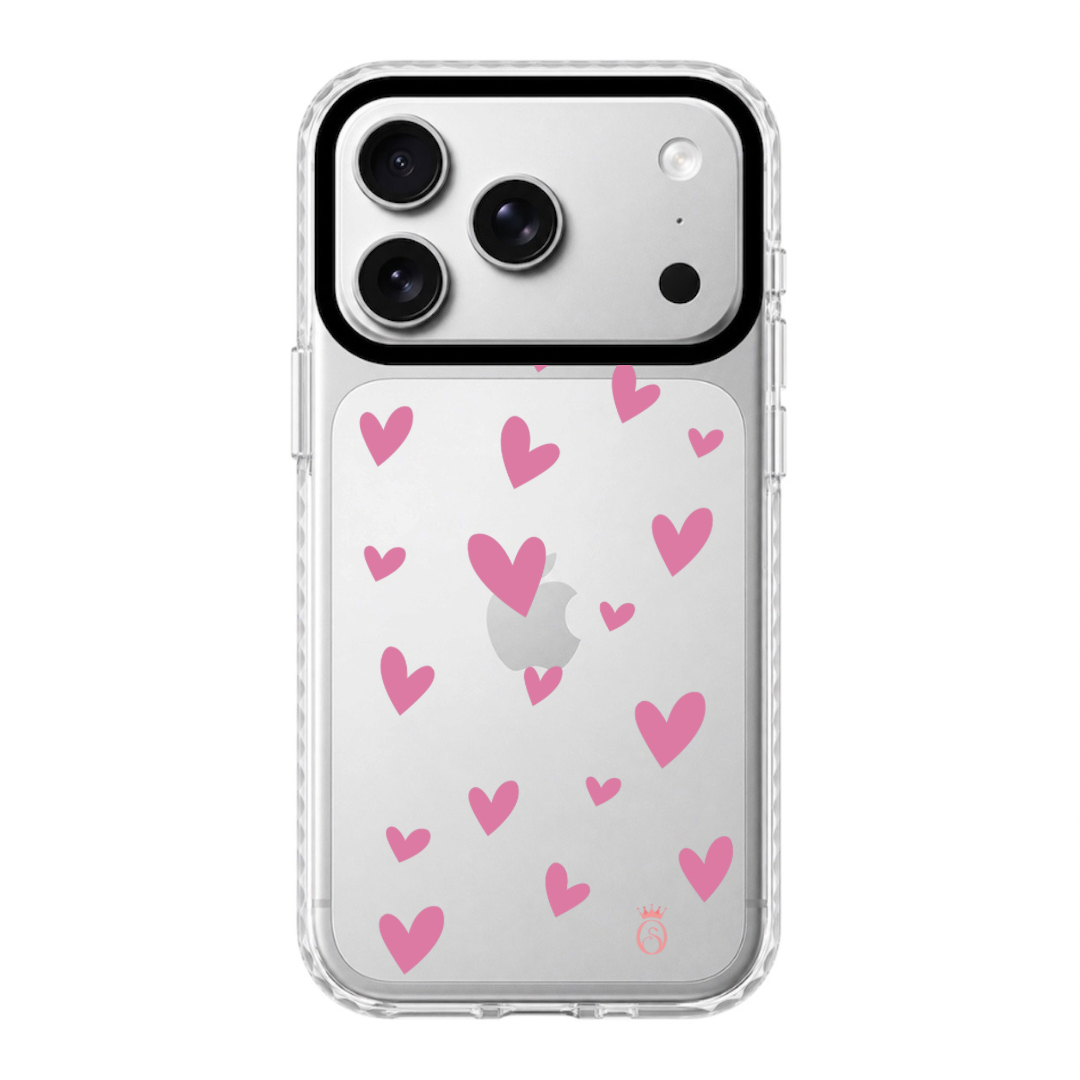 Case Corazones Rosados