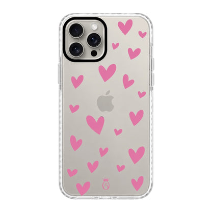 Case Corazones Rosados