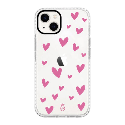 Case Corazones Rosados