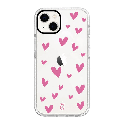 Case Corazones Rosados