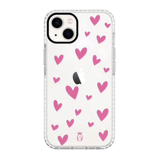 Case Corazones Rosados