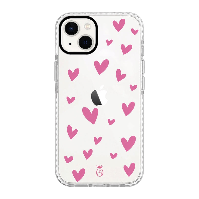 Case Corazones Rosados